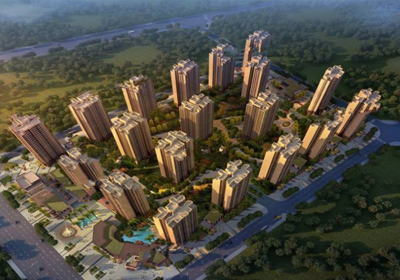 學府新城——外墻乳膠漆、真石漆