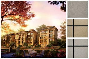 重慶-華宇?御瀾灣——仿花崗巖石漆，砂壁漆