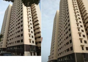 武漢蔡家還建房——彈性拉毛+真石漆